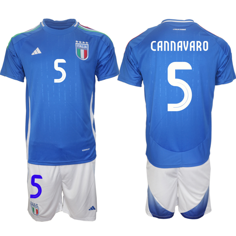 Men 2024-2025 Season Italy home Blue #5 Soccer Jerseys->indianapolis colts->NFL Jersey